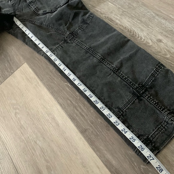 FREE PEOPLE We The Free Hot In It Moto Pants NWT Washed Black - Picture 13 of 16